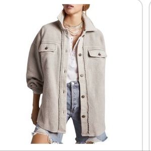 Free People Ruby Jacket, Size L, Stone